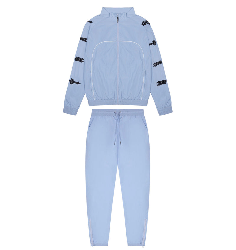 Irongate Shell Track Bottoms 2.0 - Cashmere Blue/Black