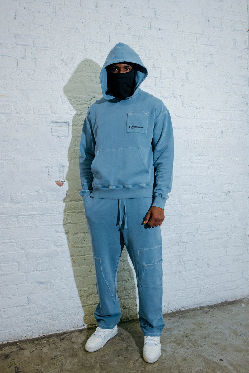 Hyperdrive Rivet Hoodie Tracksuit - Lyons Blue