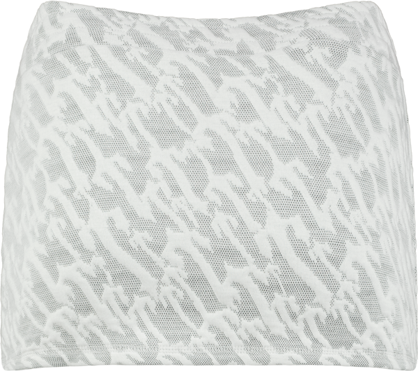 Women's Jacquard Mini Skirt - White