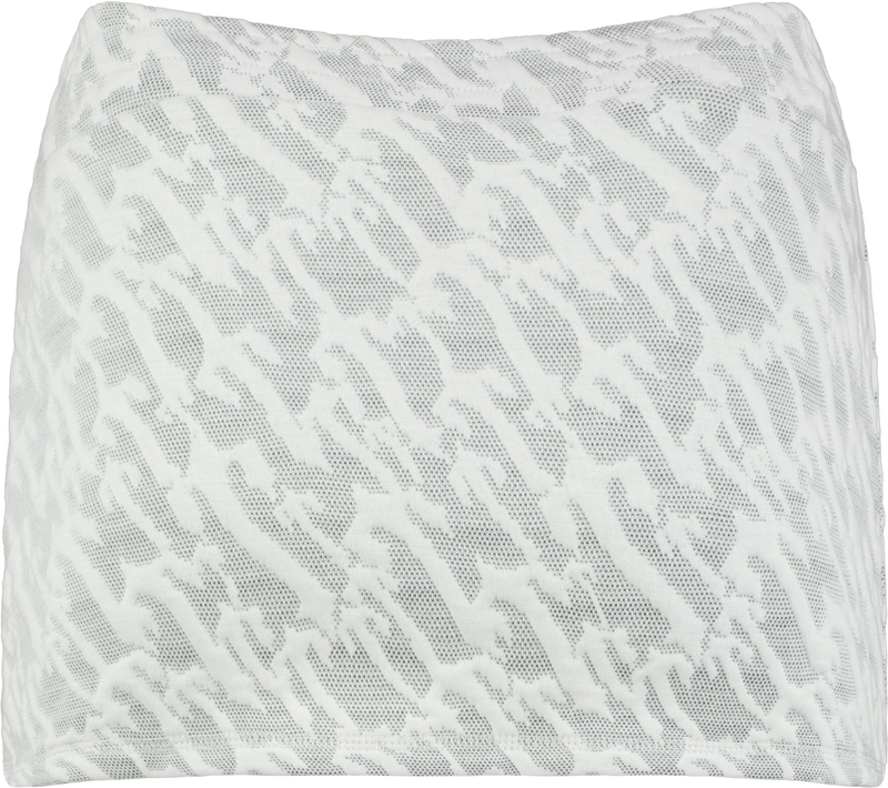 Women's Jacquard Mini Skirt - White