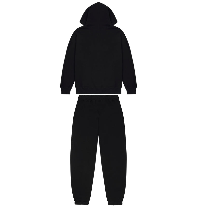 Wildcard Chenille Hoodie Tracksuit - Black Monochrome Edition