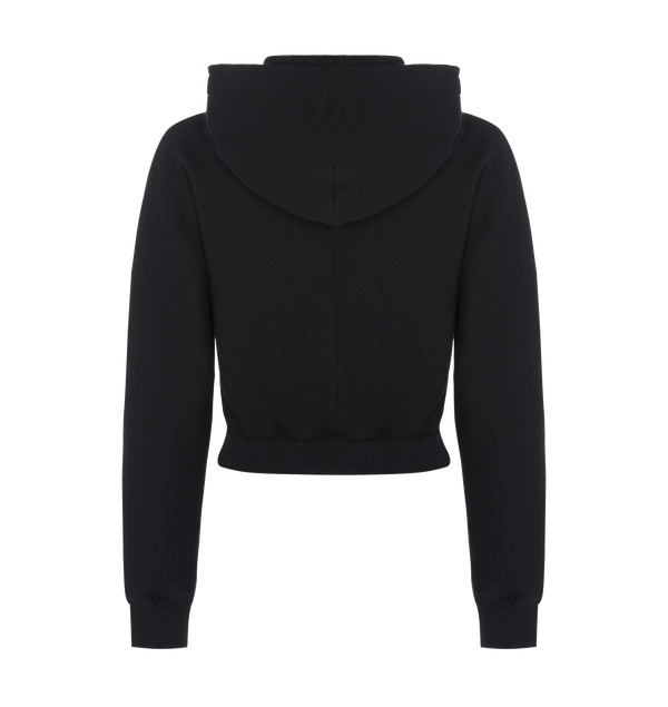 Women's Irongate Cropped Batwing Zip Hoodie - Black