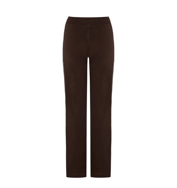 Women’s Script Zip Leg Jogging Bottoms - Brown/Pink