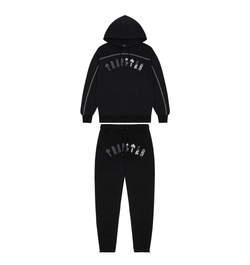 Irongate Chenille Arch Hooded Tracksuit - Black/Grey Camo