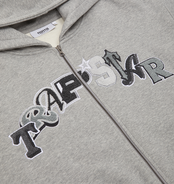 Wildcard Chenille Hoodie Tracksuit - Grey Monochrome Edition