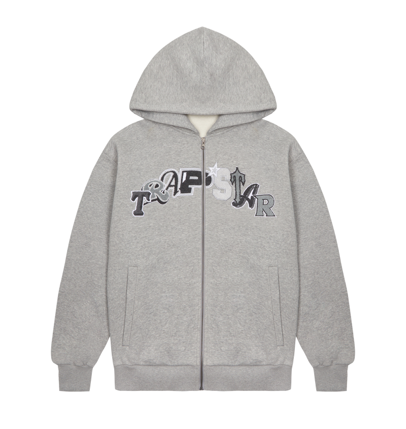 Wildcard Chenille Hoodie Tracksuit - Grey Monochrome Edition