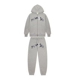 Wildcard Chenille Hoodie Tracksuit - Grey Monochrome Edition