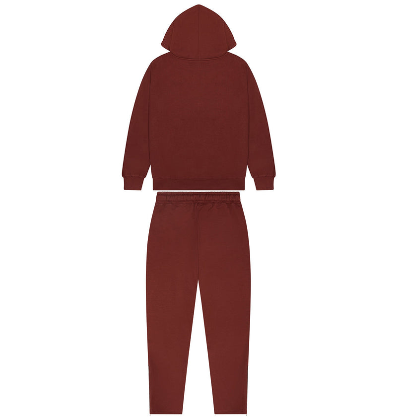 Script Zip Through Hoodie Tracksuit - Zinfandel