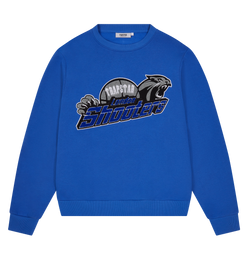 Shooters Chenille Crewneck - Blue