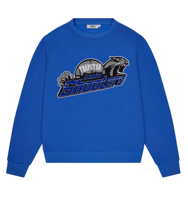 Shooters Chenille Crewneck - Blue