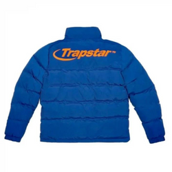 TRAPSTAR BLUE JACKET ORANGE HYPERDRIVE BOMBER