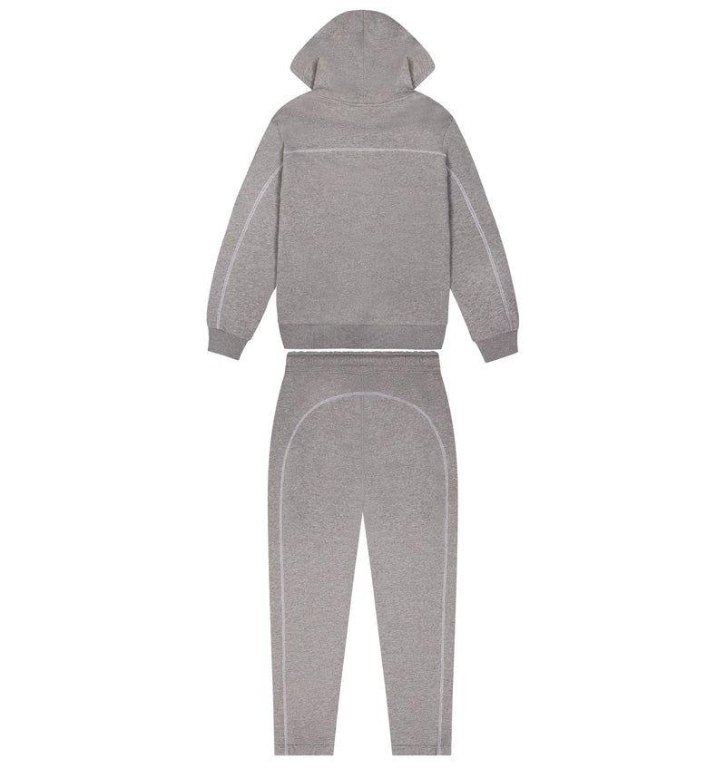 Irongate Chenille Arch Hooded Tracksuit - Grey/Sea Blue