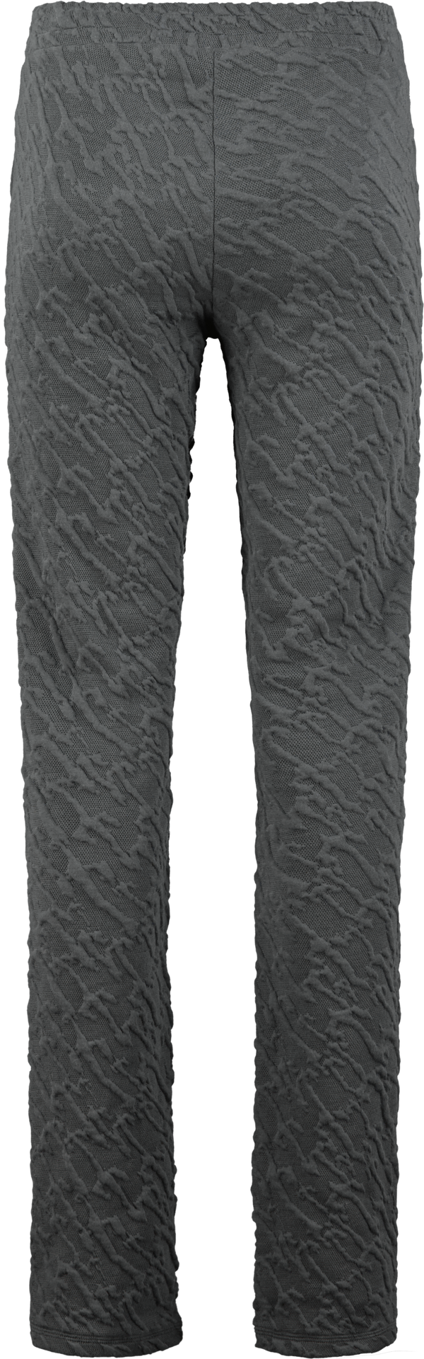 Women's Jacquard Fitted Trousers - Grey