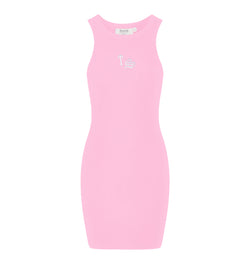 Women's Script Racer Dress - Pink