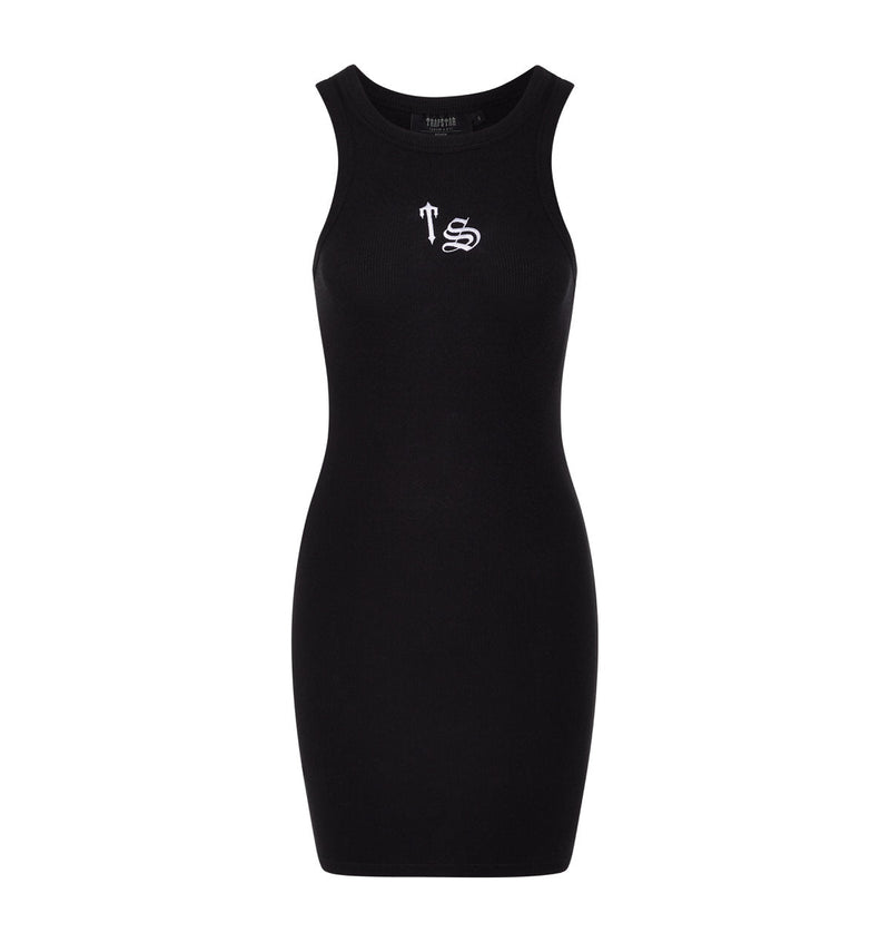 Women's Script Racer Dress - Black