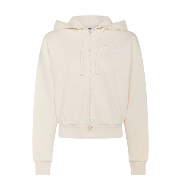 Women’s TS-Star Zip Up Track Top - Off White