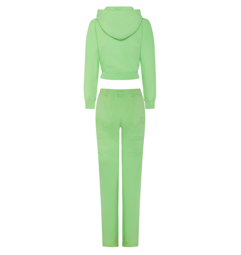 Women's Irongate Split Leg Jogging Bottoms - Green