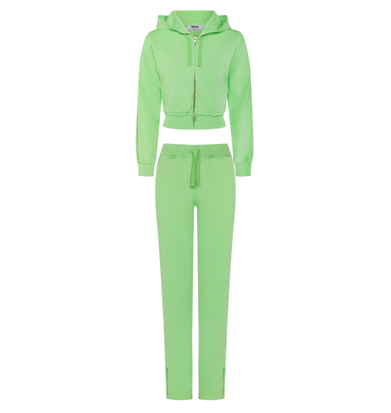 Women's Irongate Split Leg Jogging Bottoms - Green