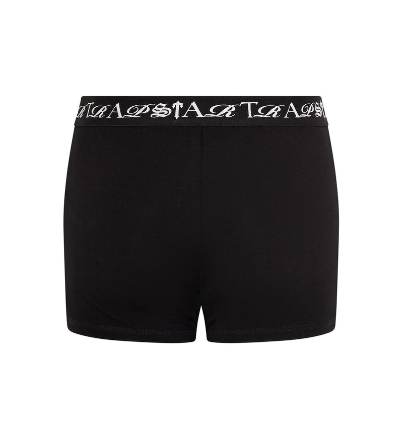 Women's Script Boxer - Black/White