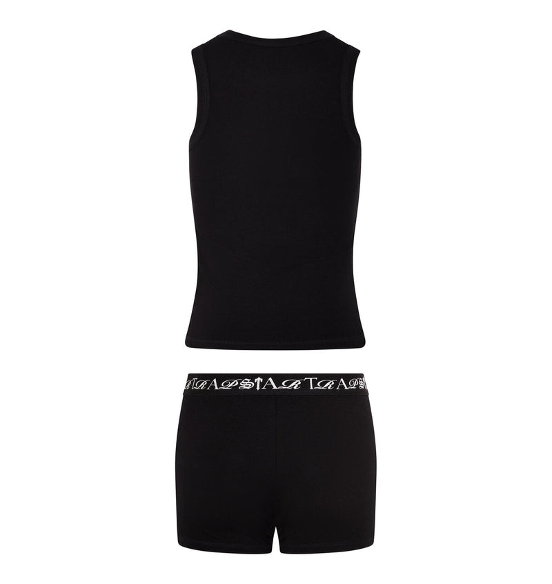 Women's Script Racer Vest - Black