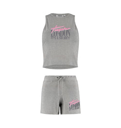 Women's Trapstar London Short Set - Grey