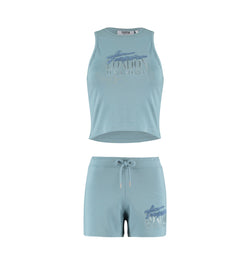 Women's Trapstar London Chenille Short Set - Citadel