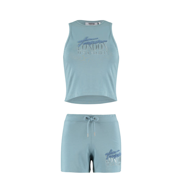 Women's Trapstar London Chenille Short Set - Citadel