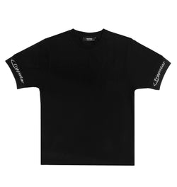 Hyperdrive Rib Sleeve Tee - Black