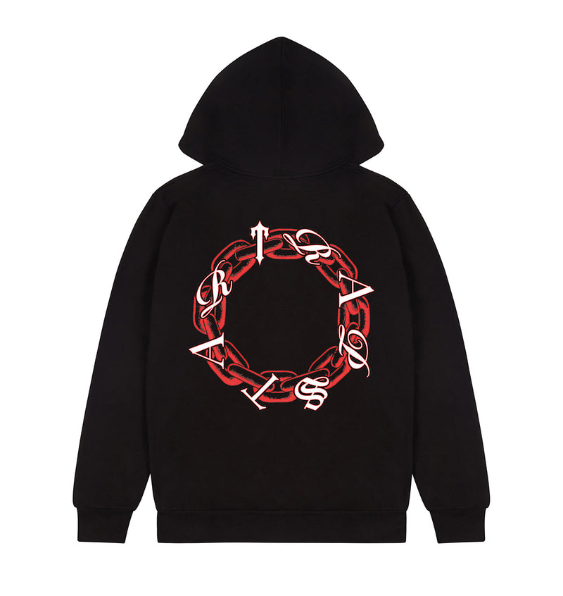 Chain Script Hoodie - Black