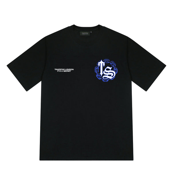 Chain Script Tee - Black/Ice