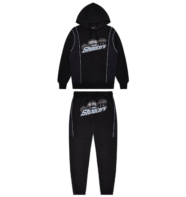 Shooters Technical Hoodie Tracksuit - Black/Blue