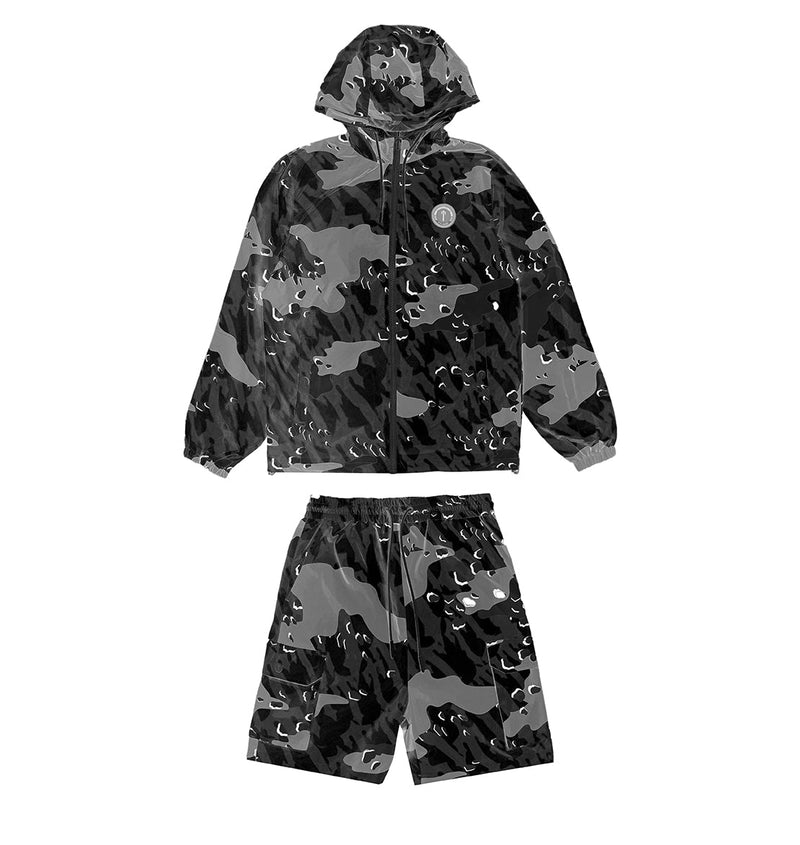 Decoded Camo Windbreaker - Black Camo