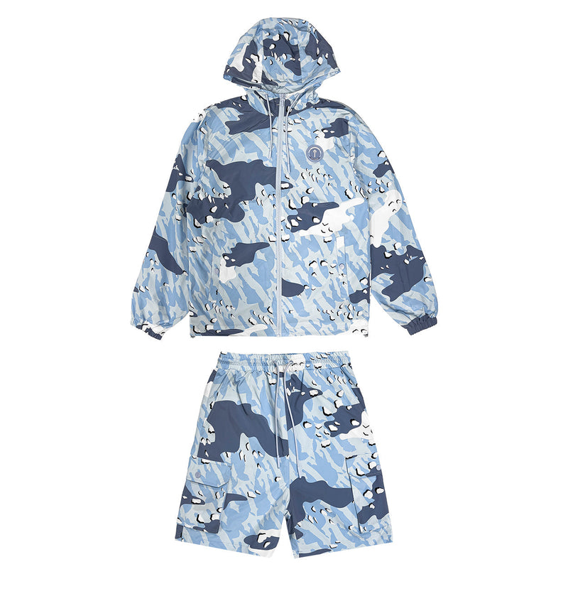 Decoded Camo Windbreaker - Blue Camo